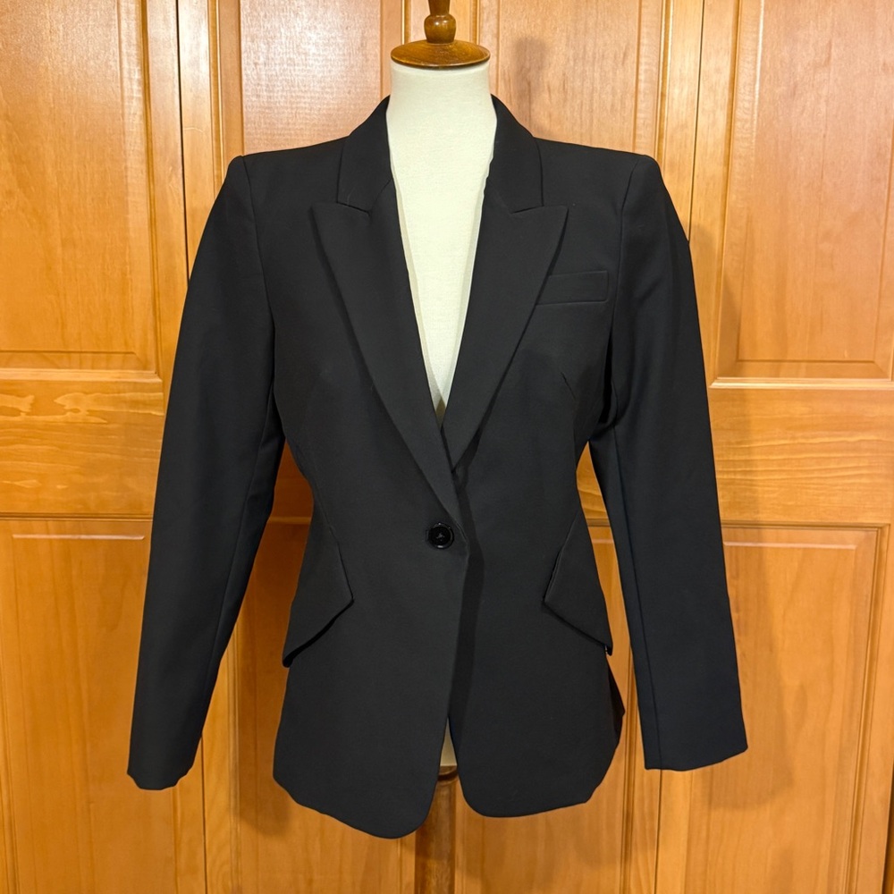 White House Black Market Editor Peplum Back Blazer
